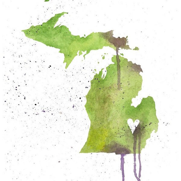 5x7 - Michigan Love