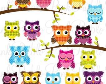 Groovy Fairy Forest Animal Owl Patchwork Quilt Fairy Forest Owl Quilt for Baby Crib 42 x 58
