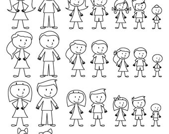Stick figure | Etsy