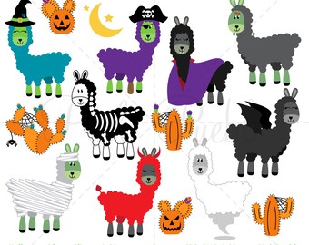 Download Halloween Llama Etsy