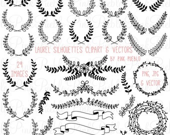 Download Laurel Svg Vector Etsy