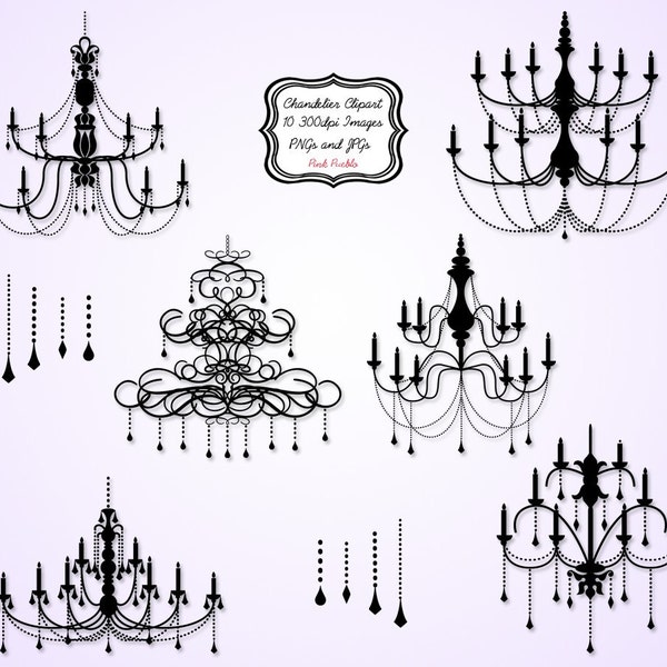 Chandelier Clip Art Clipart - Commercial and Personal