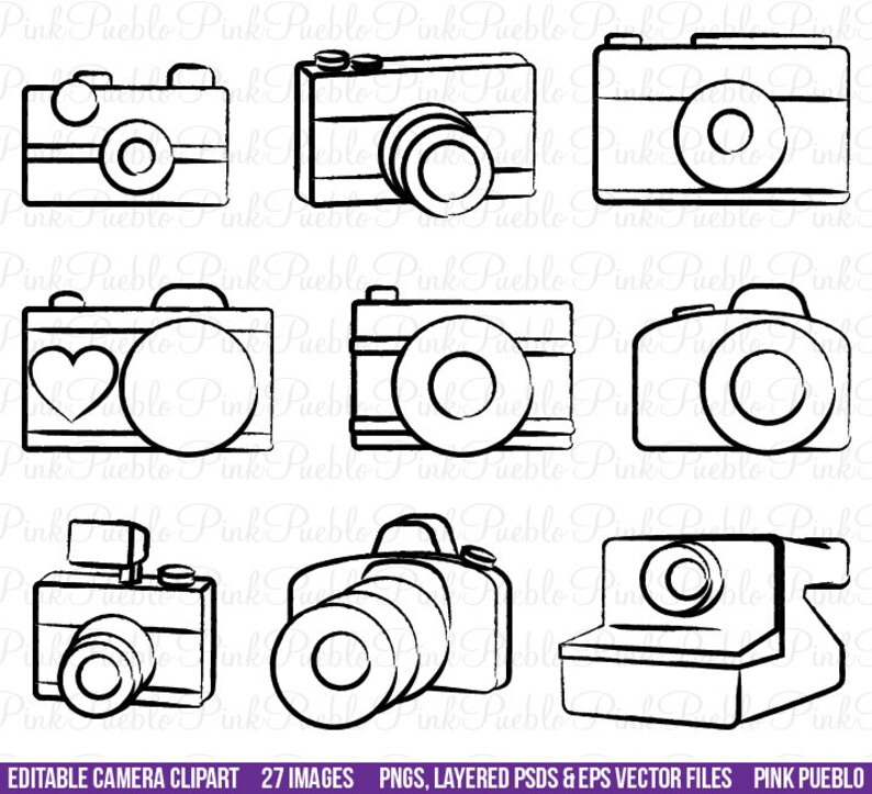 Download Camera Clipart Clip Art Photography Logo Elements Layered ...