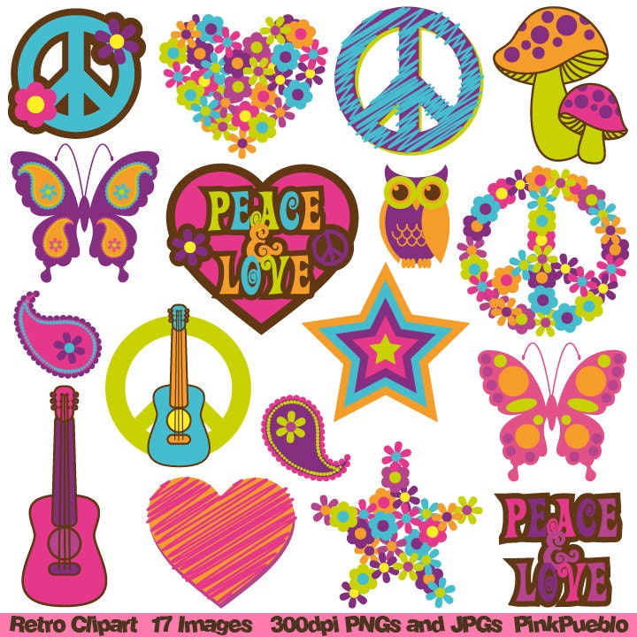 Hippie Heart Love PNG, Clipart, 60s, Circle, Clip Art, Color