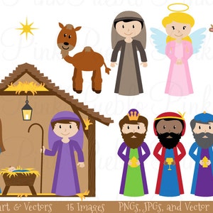 Natività Clip Art Clipart Natività Clip Art Clipart Natale Clip Art Clipart - Uso commerciale
