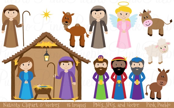 Featured image of post Cartoon Nativity Figures / Birth of jesus art drawing.