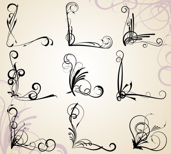 Commercial Use Flourishes Clip Art Clipart