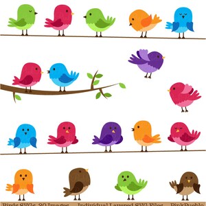 Birds SVGs, Birds SVG File Cutting Templates - Commercial and Personal Use