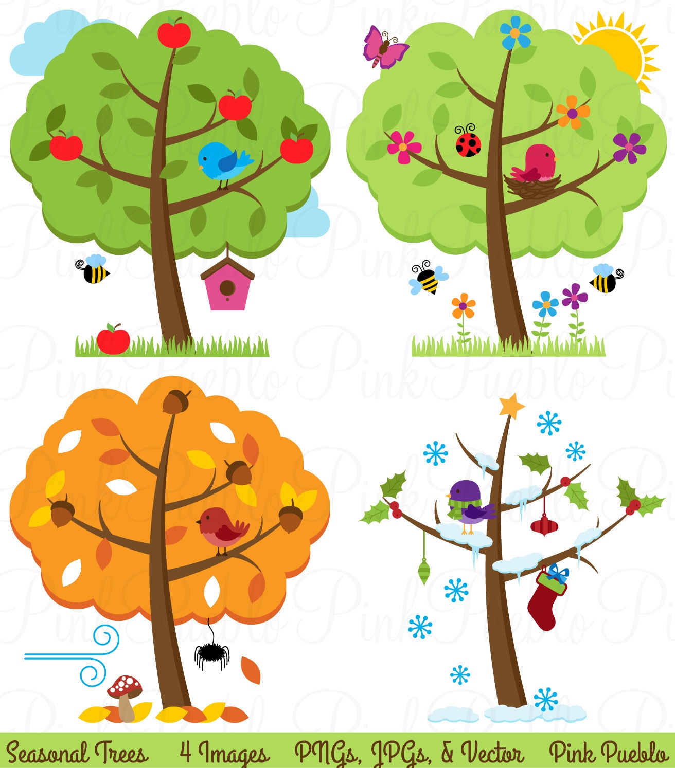 Winter tree with snow on branches seasonal Vector Image