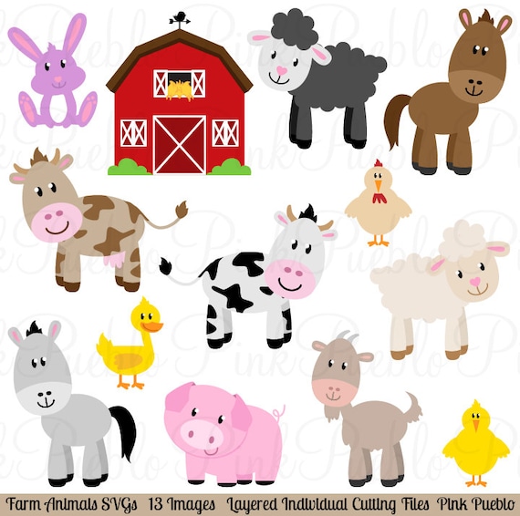 zona Derrotado Tranvía Animales de granja SVGs animales de corral y plantillas de - Etsy México