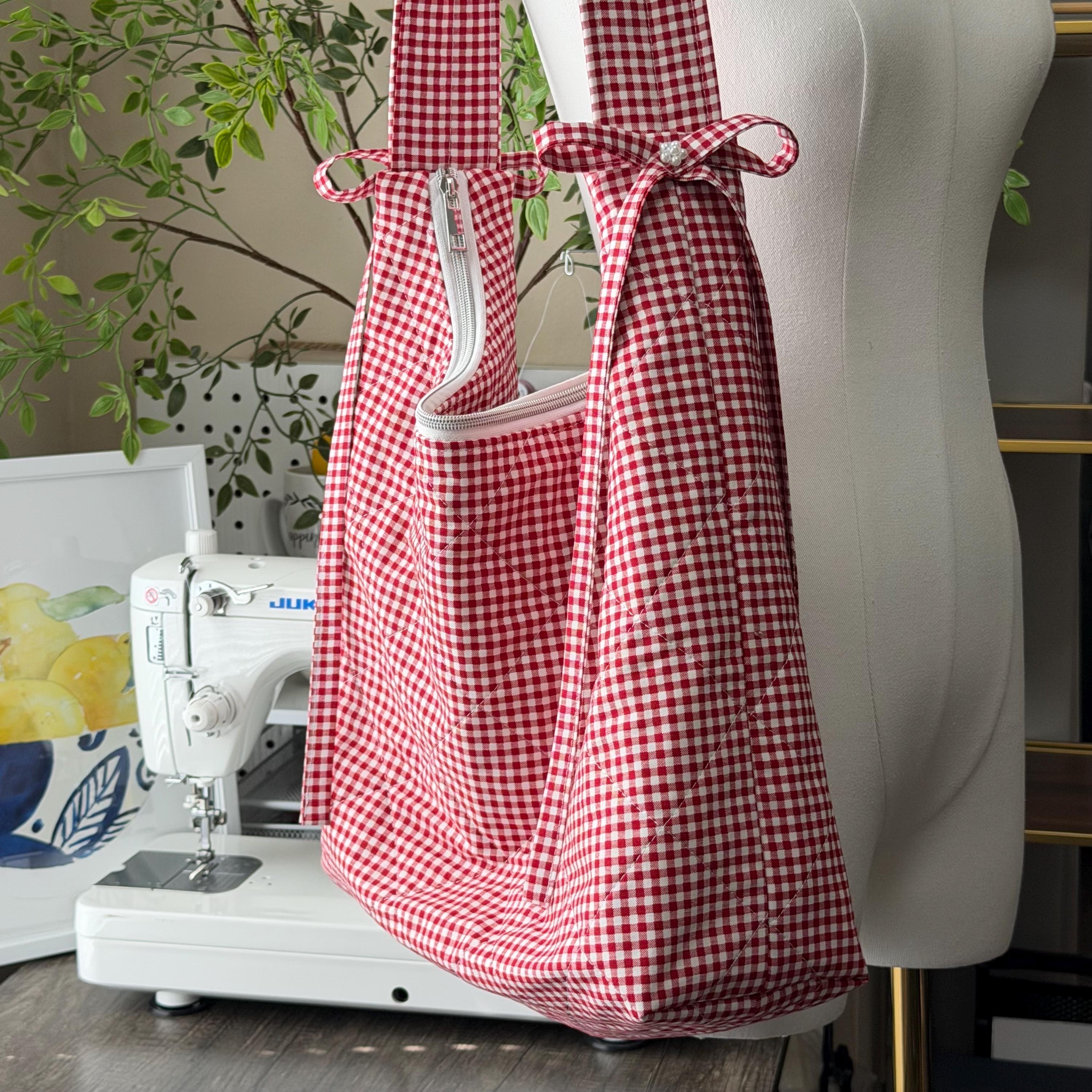 Red Gingham Shoulder Bag - Etsy