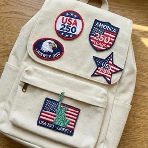 Patchset VS 250 jaar jubileum, geborduurde badge America Liberty
