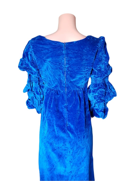 Blue Velvet Renaissance Style Maxi Dress Costume โฆ - image 5