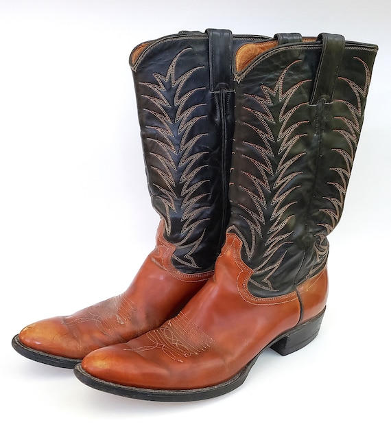 Justin Black Brown Western Cowgirl 