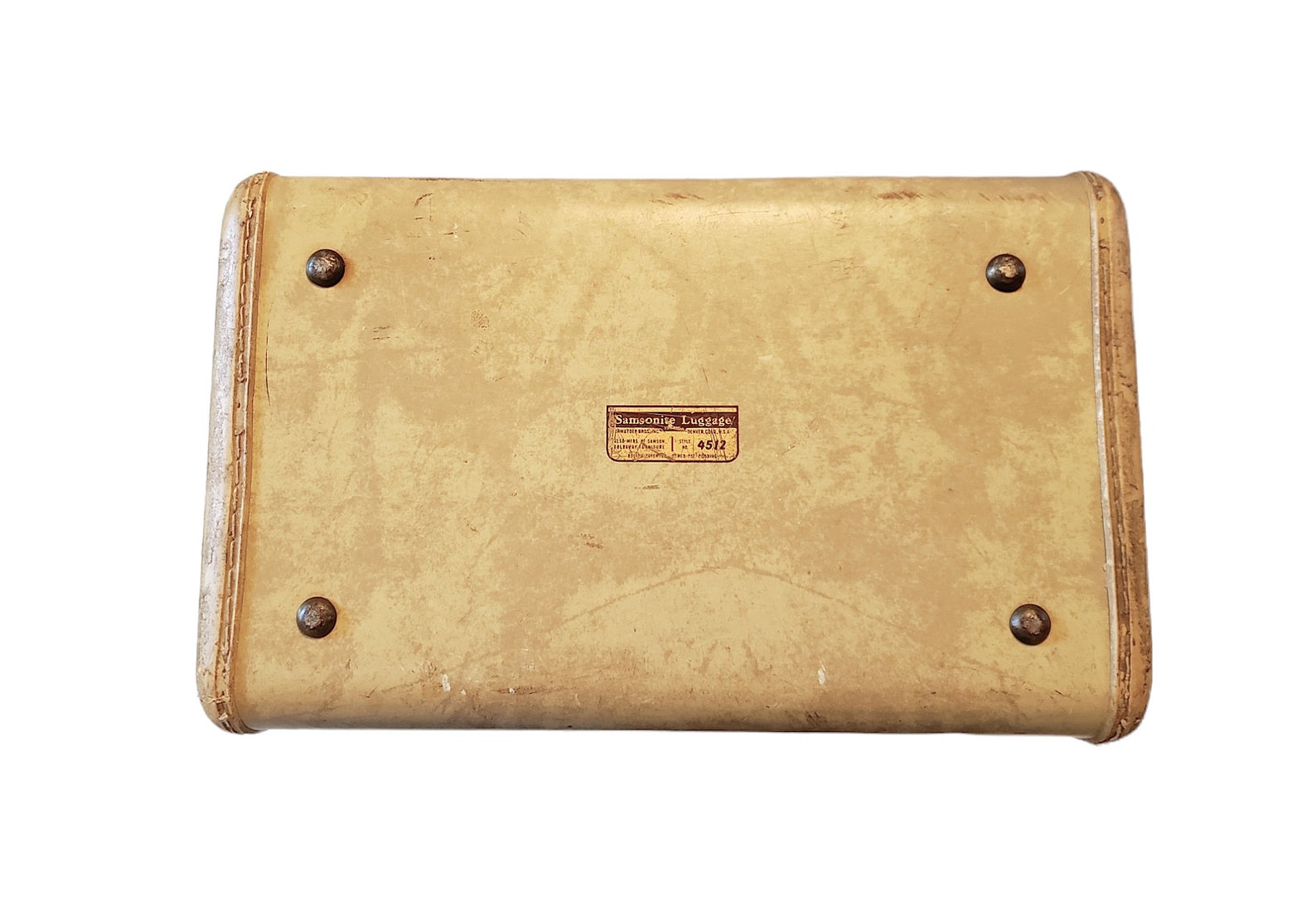 Vintage Beige Marbled Samsonite Train Travel Case Etsy