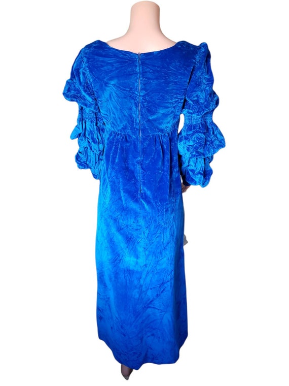 Blue Velvet Renaissance Style Maxi Dress Costume โฆ - image 6