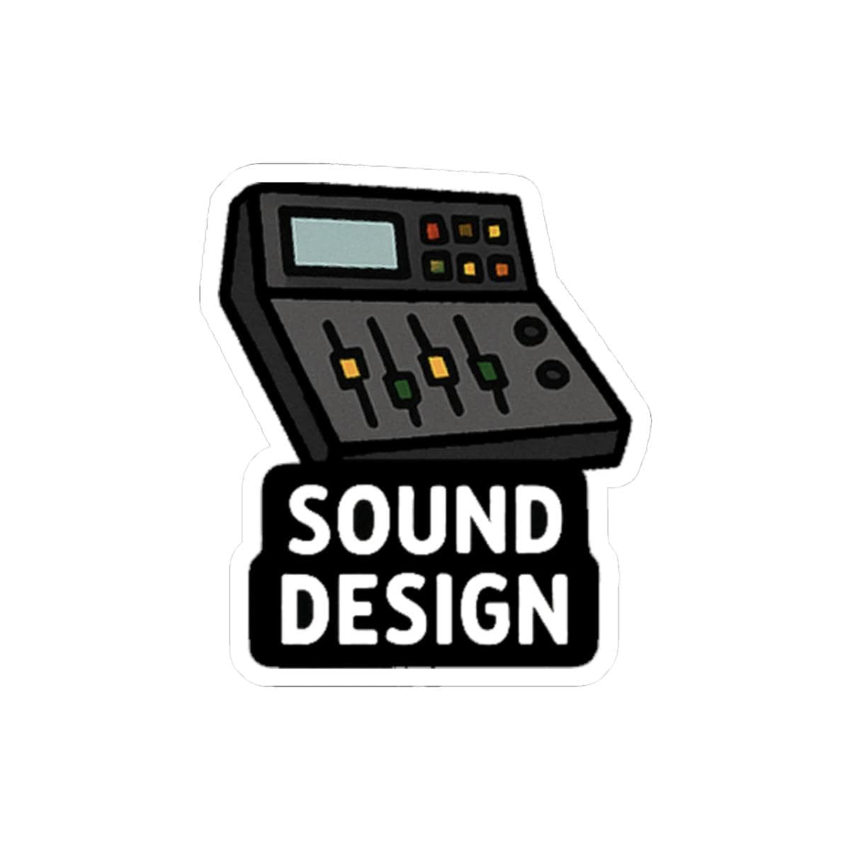 Click Sound Sticker Sound Design Theatre Sticker - Tech Theatre Vinyl Sticker for Audio ...