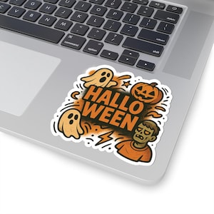 Halloween Kiss-Cut Stickers, Spooky Decor, Laptop Stickers, Halloween Party Supplies, Costume Accessories, Trick or Treat Stickers