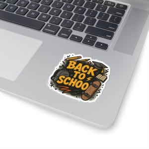 Back to School Kiss-Cut Stickers, Artistic Stationery Decals, Planner Accessories, Laptop Decals, Journal Stickers