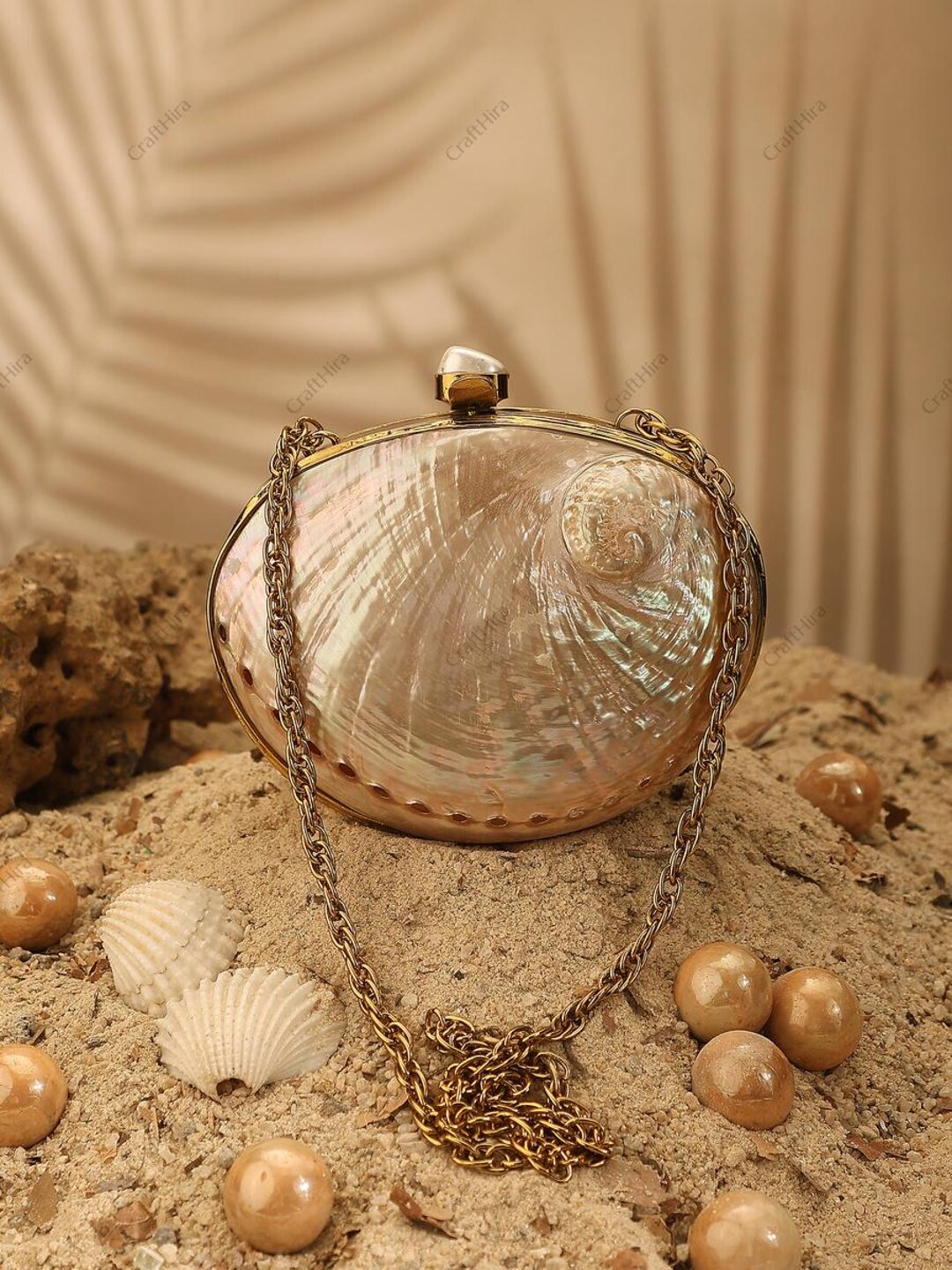 Real Abalone Iridescent Seashell Purse | Natural Mini Golden Shell ...