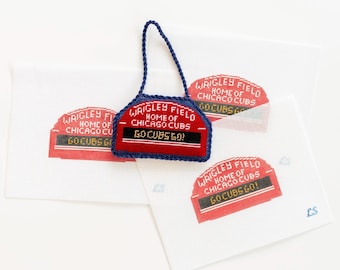 Wrigley Field Chicago Cubs Needlepoint Canvas