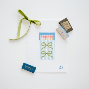 Bow Matchbook Needlepoint Canvas