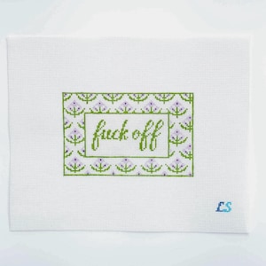 F*** Off Needlepoint Canvas