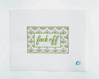 F*** Off Needlepoint Canvas