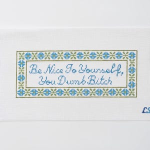 Be Nice to Yourself Needlepoint Canvas