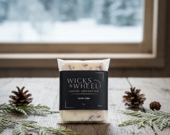 Nordic Cedar Soy Wax Melts | Winter Vibes | 6 Cubes | Vegan