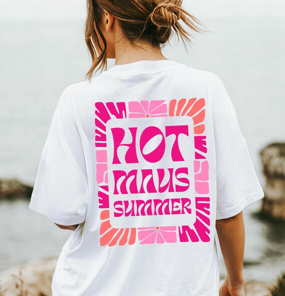 T-Shirt Hot Maus Summer, Geschenk Freundin, T-Shirt Backprint, T-Shirt Hot Girl Summer, Selbstliebe, Liebe, T-Shirt  Sommer, Strand