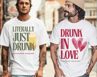Shirt vrijgezellenfeest mannen dunk in Love, shirt grappige bruidegom ploeg, vrijgezellenfeest shirt, vrijgezellenfeest outfit, net dronken shirt mannen