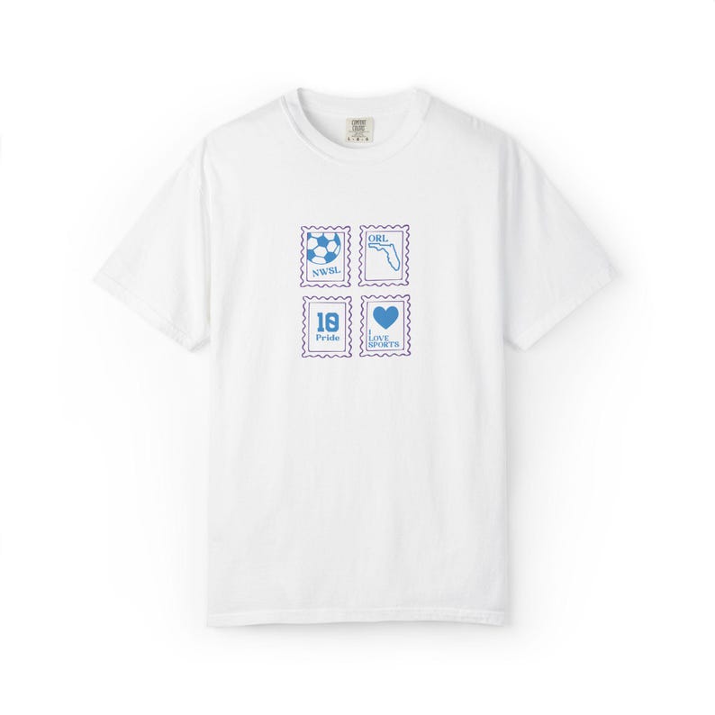 Camiseta Orlando Pride de Comfort Colors: ropa retro para aficionados al fútbol imagen 3