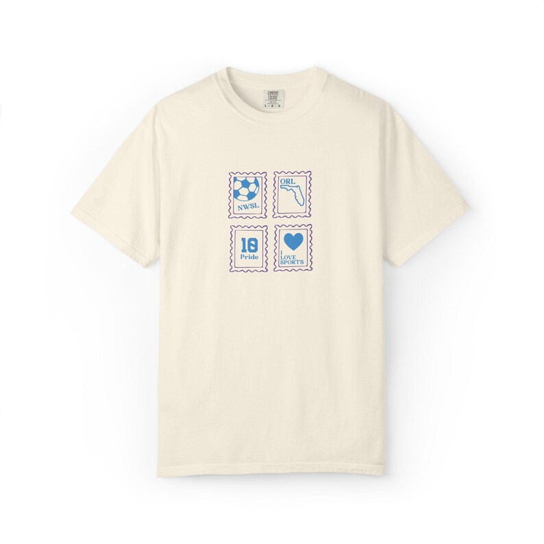 Camiseta Orlando Pride de Comfort Colors: ropa retro para aficionados al fútbol imagen 2