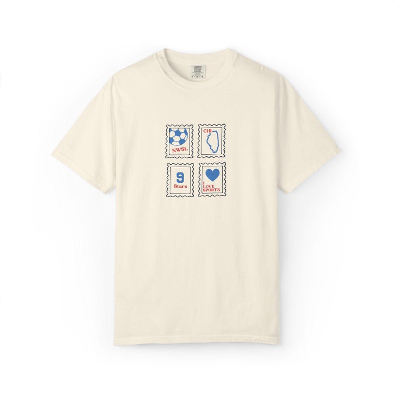 Chicago Stars FC T-Shirt: Comfort Colors Retro Soccer Tee image 2