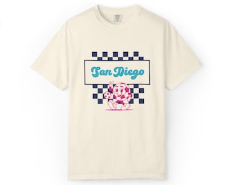 San Diego Wave FC T-Shirt: Retro Checkerboard Soccer Fan Apparel