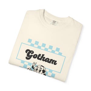 Comfort Colors Gotham FC T-Shirt – Retro Checkerboard Soccer Fan Tee image 3