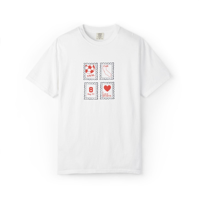 Camiseta Comfort Colors Bay FC: Ropa retro para aficionados al fútbol imagen 3