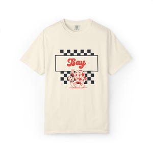 Camiseta de cuadros del Bay FC: ropa retro con colores cómodos para aficionados al fútbol imagen 1