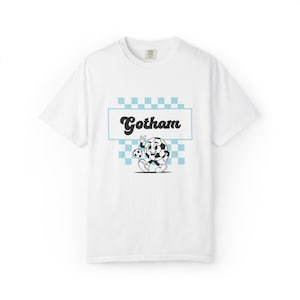 Comfort Colors Gotham FC T-Shirt – Retro Checkerboard Soccer Fan Tee image 2