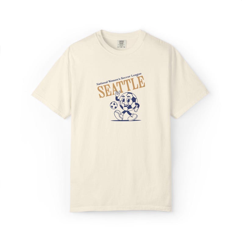 Seattle Reign FC T-Shirt: Comfort Colors Retro Soccer Tee Bild 1