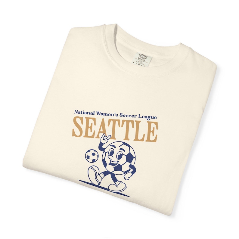 Seattle Reign FC T-Shirt: Comfort Colors Retro Soccer Tee Bild 4