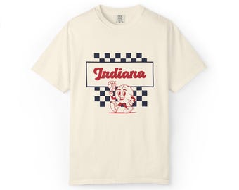 Indiana Fever T-Shirt: Comfort Colors Retro Basketball Tee