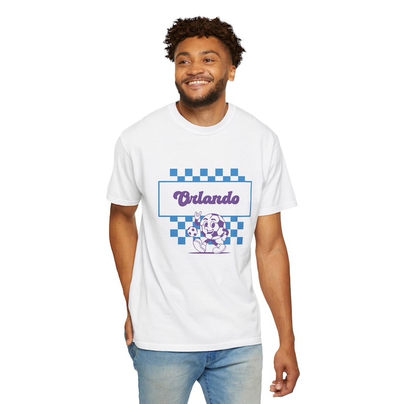 Orlando Pride Soccer T-Shirt: Comfort Colors Retro Graphic Tee image 6