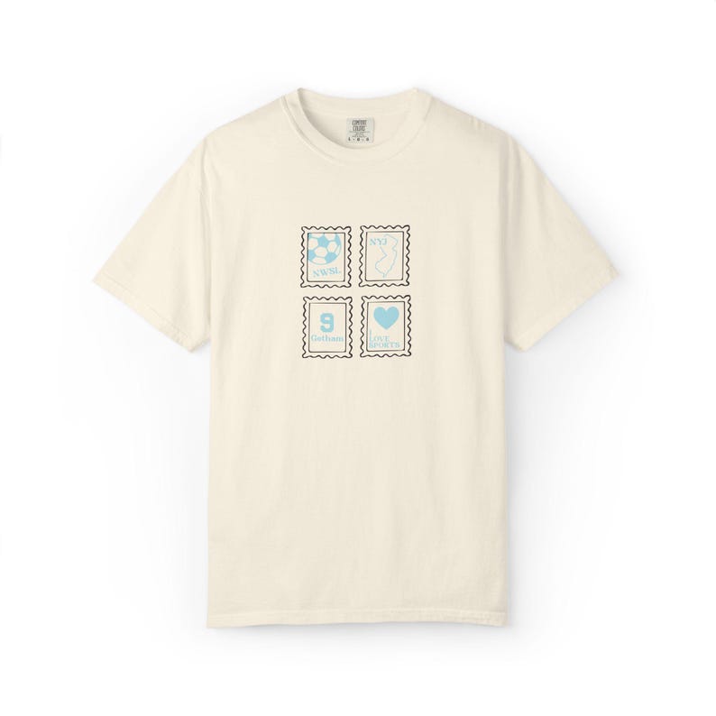 Camiseta con sello del Gotham FC - Ropa para aficionados al fútbol con colores cómodos imagen 2