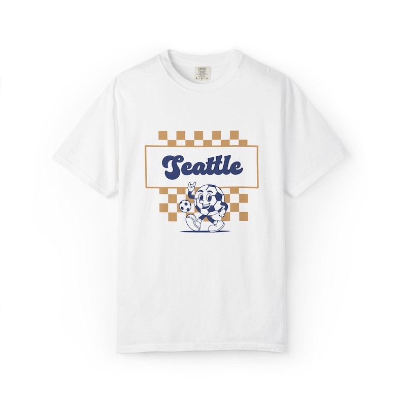 Seattle Reign FC T-Shirt: Comfort Colors Retro Soccer Tee image 2