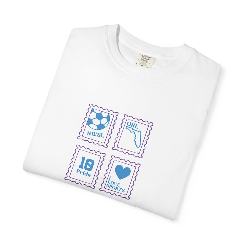 Camiseta Orlando Pride de Comfort Colors: ropa retro para aficionados al fútbol imagen 4