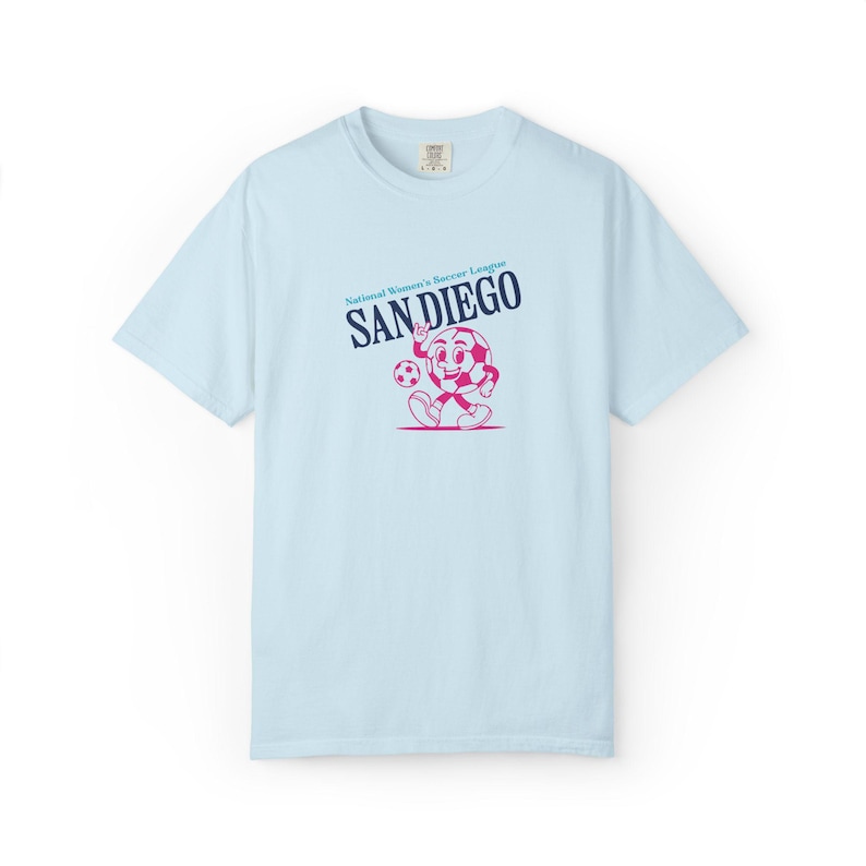 Comfort Colors San Diego Wave FC T-Shirt: Retro Soccer Fan Apparel image 3