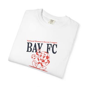 Comfort Colors Bay FC T-Shirt: Retro Soccer Fan Apparel image 3