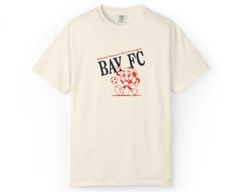 Comfort Colors Bay FC T-Shirt: Retro Soccer Fan Apparel